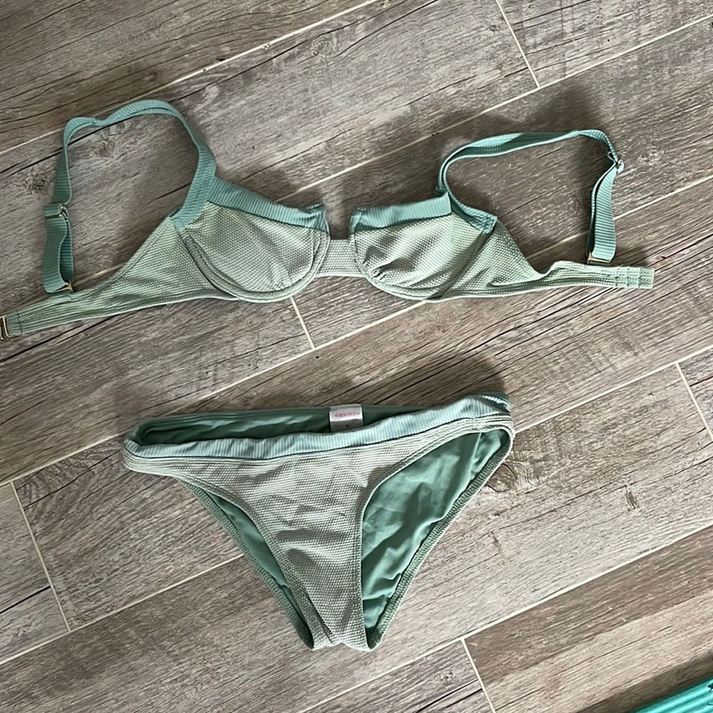 light green bikini set
